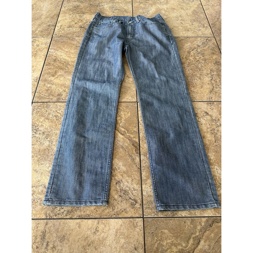 Levis 514 Jeans Mens 32x32 Slim Straight Blue Denim Pants 100% Cotton - Picture 2 of 7